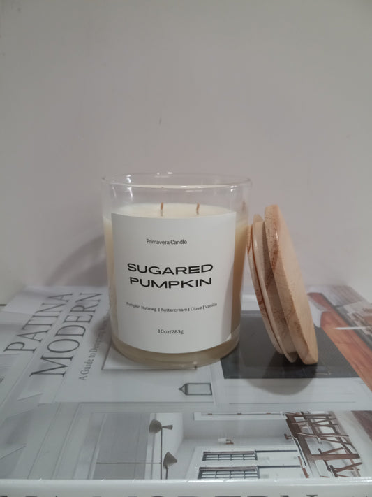 Sugared Pumpkin Candle | Pumpkin, Clove & Autumn Spice Scent