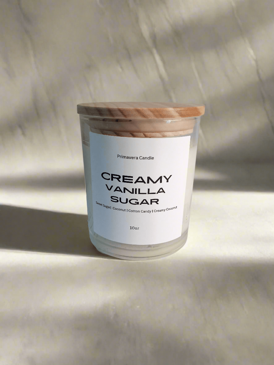 Creamy Vanilla Bliss Candle | Vanilla, Sugar & Coconut Scented Candle