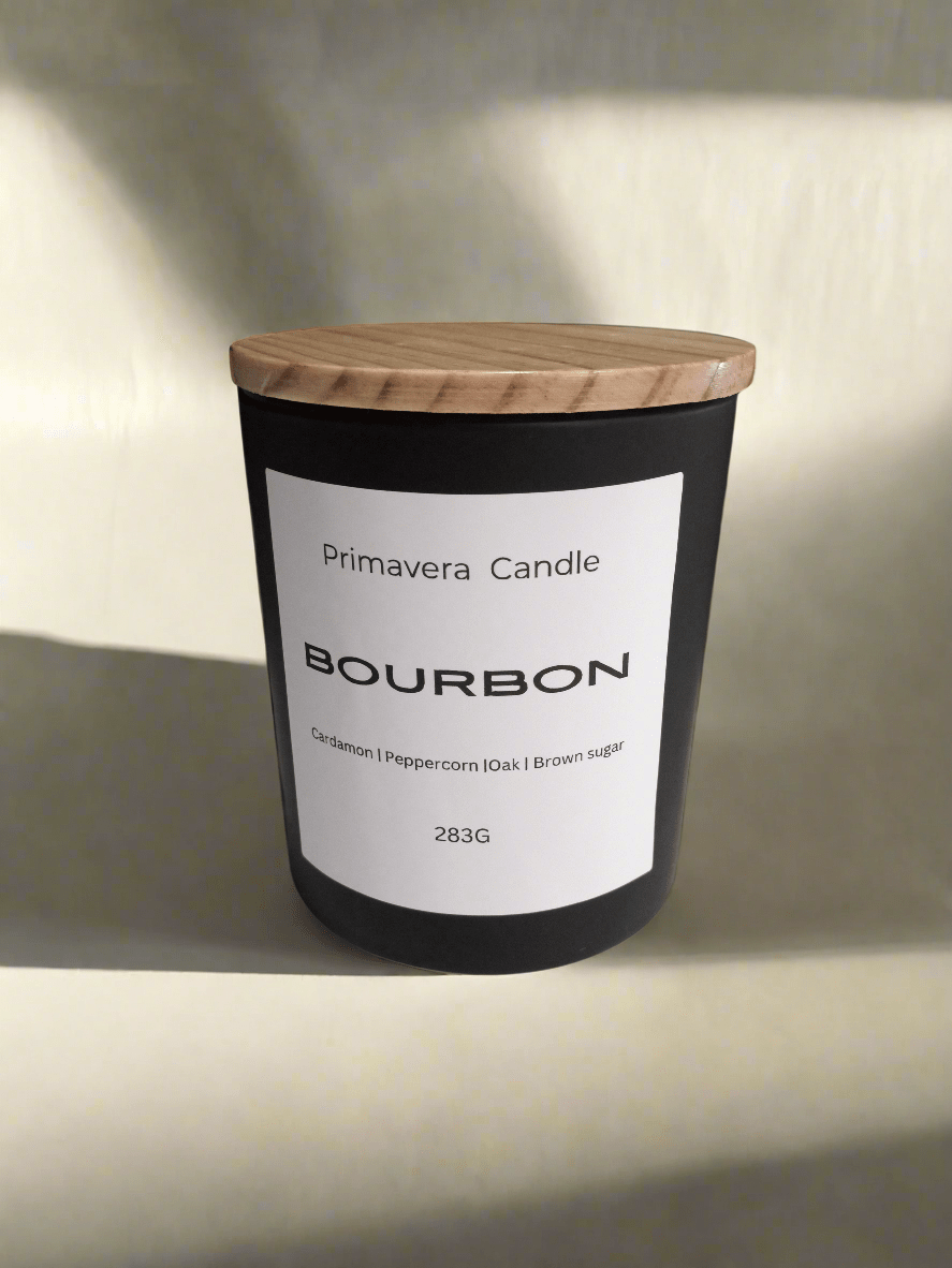 bourbon candle at primavera candle