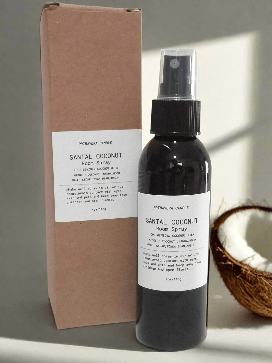 Santal Coconut Room Spray | Coconut, Sandalwood & Cedar Odor Eliminating Spray