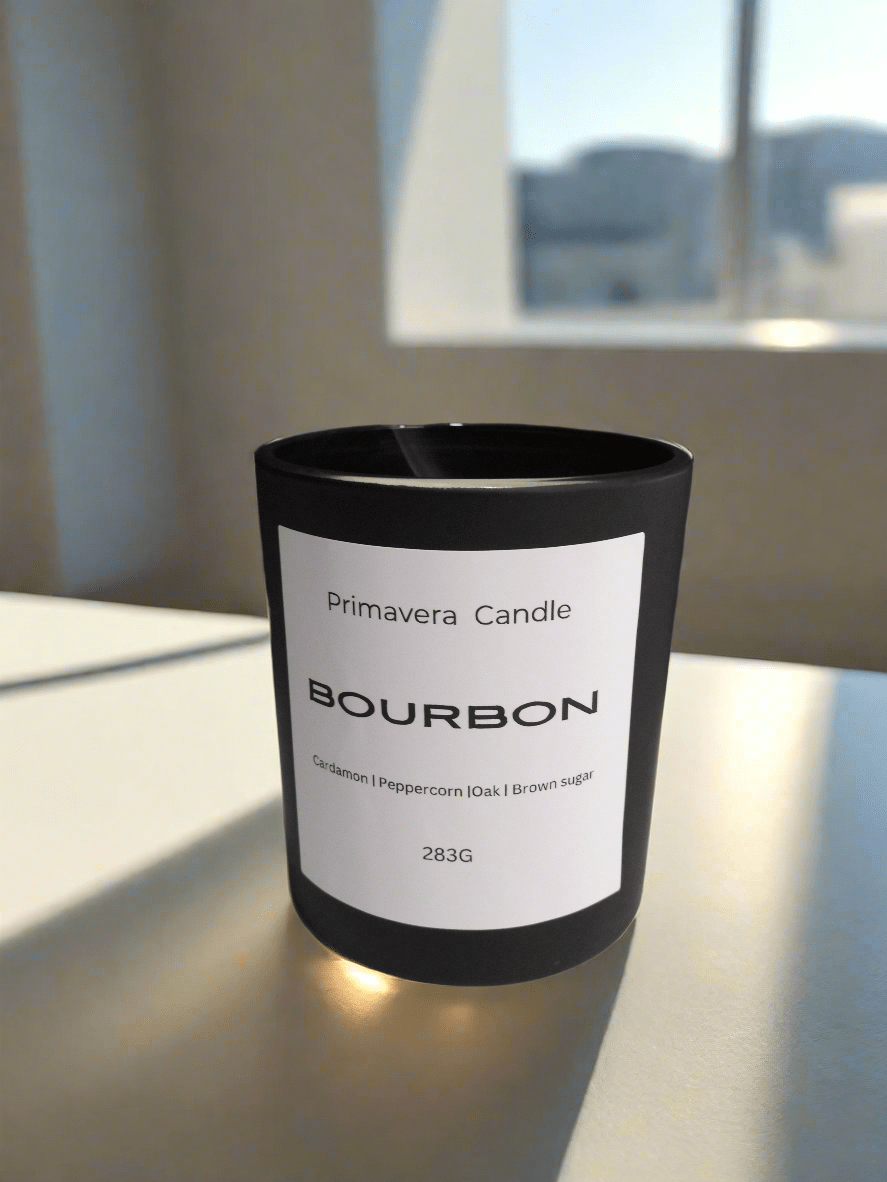 bourbon candle at primavera candle