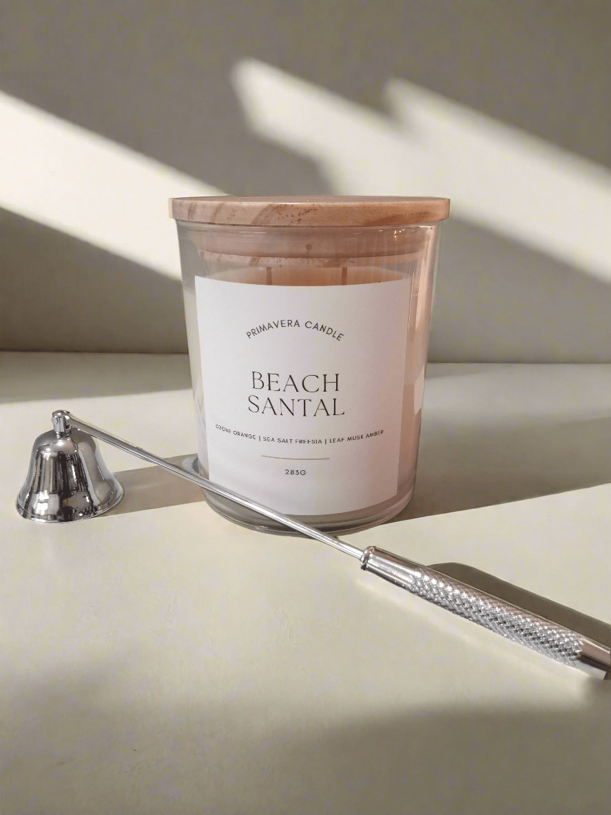 Beach Santal Candle | Sandalwood, Cedar & Coconut Scented Soy Candle