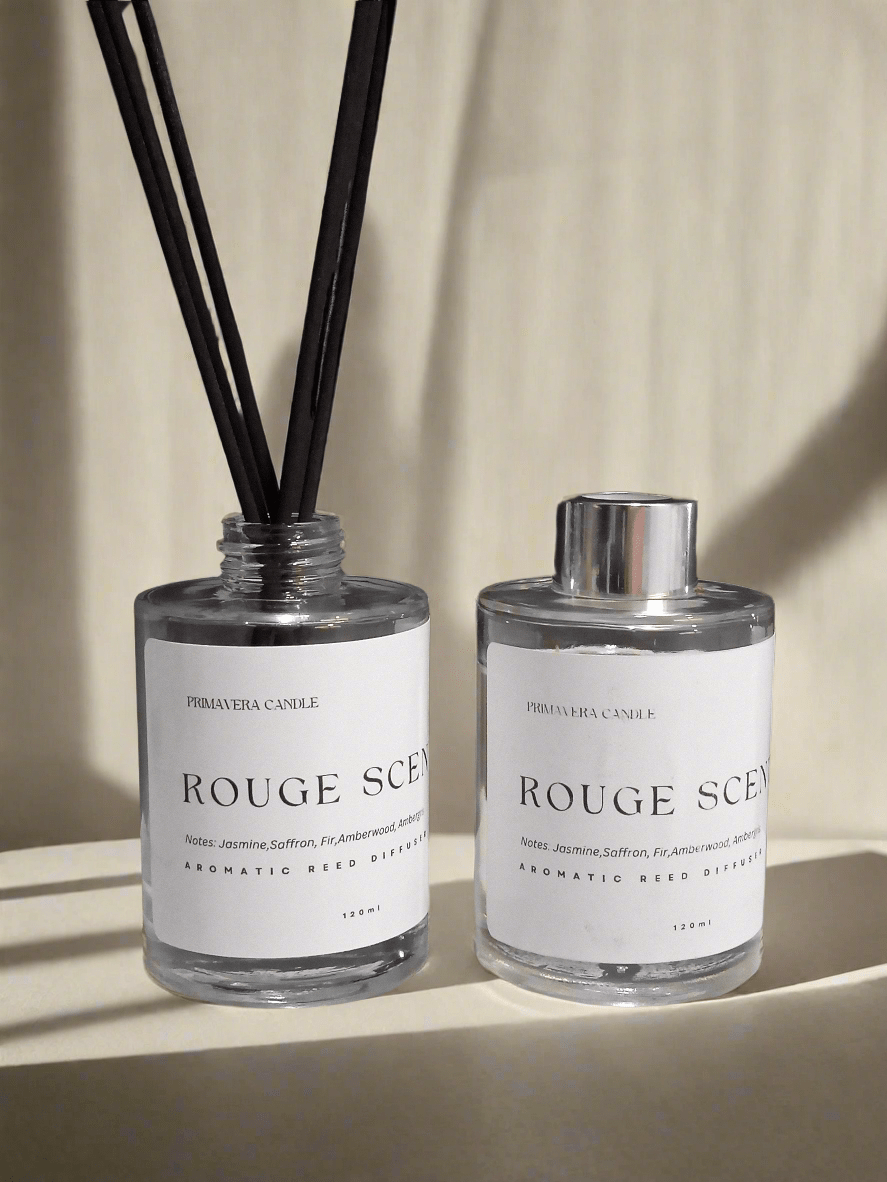 Rouge Scents Reed Diffuser | Jasmine, Saffron & Amberwood Fragrance