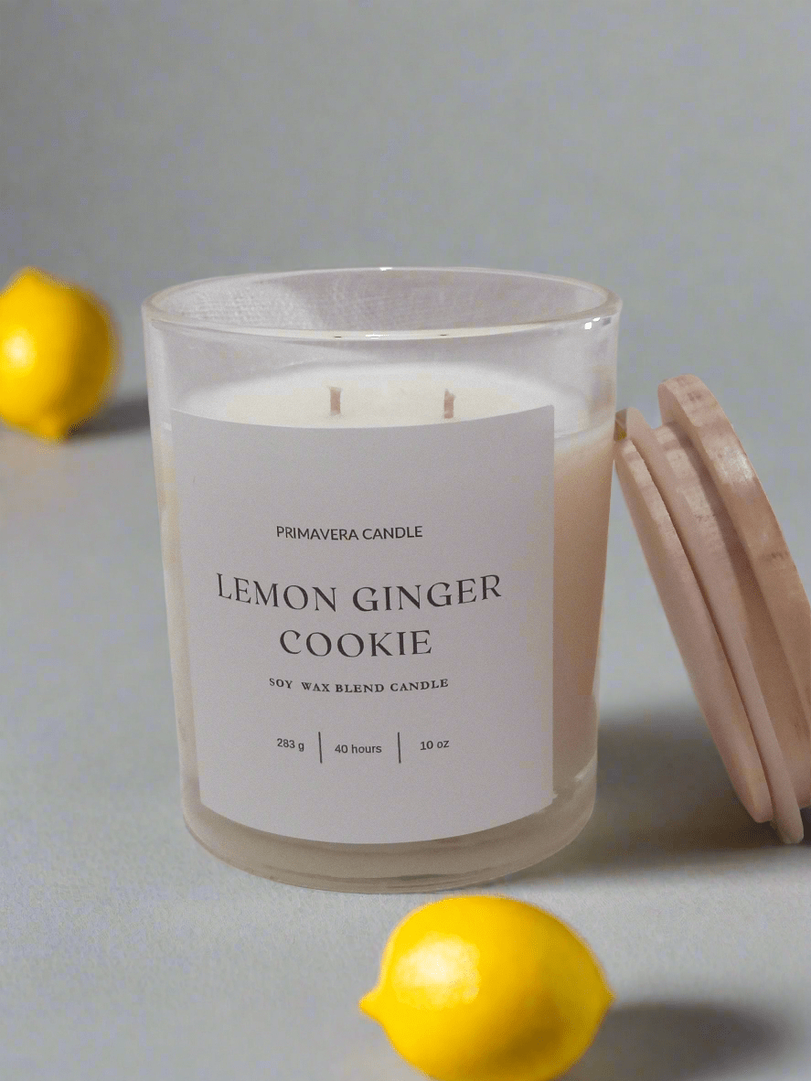 lemon ginger cookie candle at primavera candle