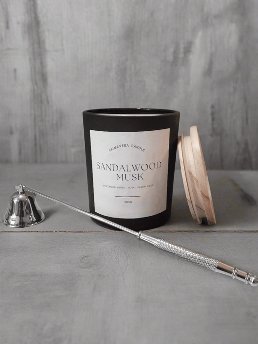 Sandalwood Musk Candle | Cedar, Patchouli & Amber Scented Candle