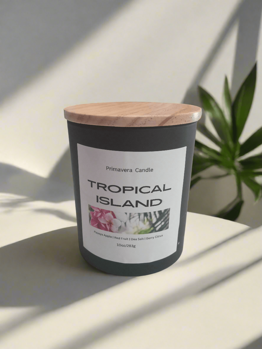 Tropical Island Candle | Coconut, Pineapple & Vanilla Scent