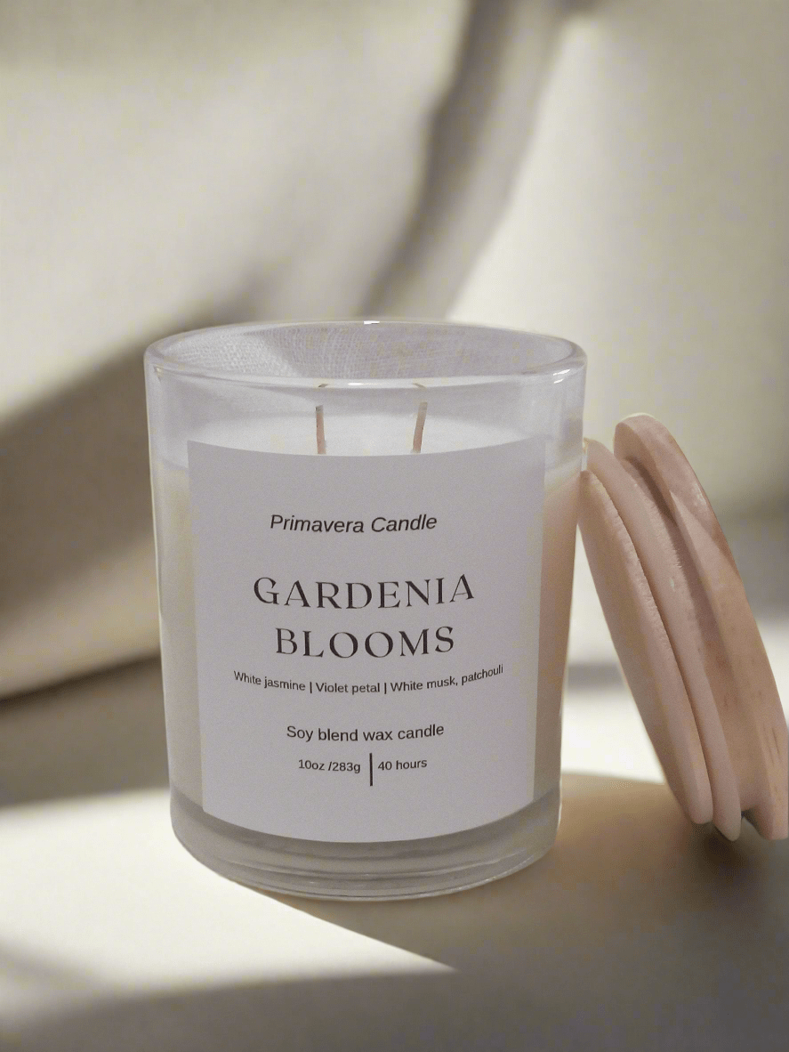 Gardenia Blooms Candle | Gardenia, Jasmine & Magnolia Scented Candle