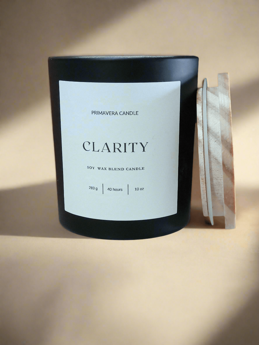 Clarity Candle | Sandalwood, Amber & Musk Scented Candle