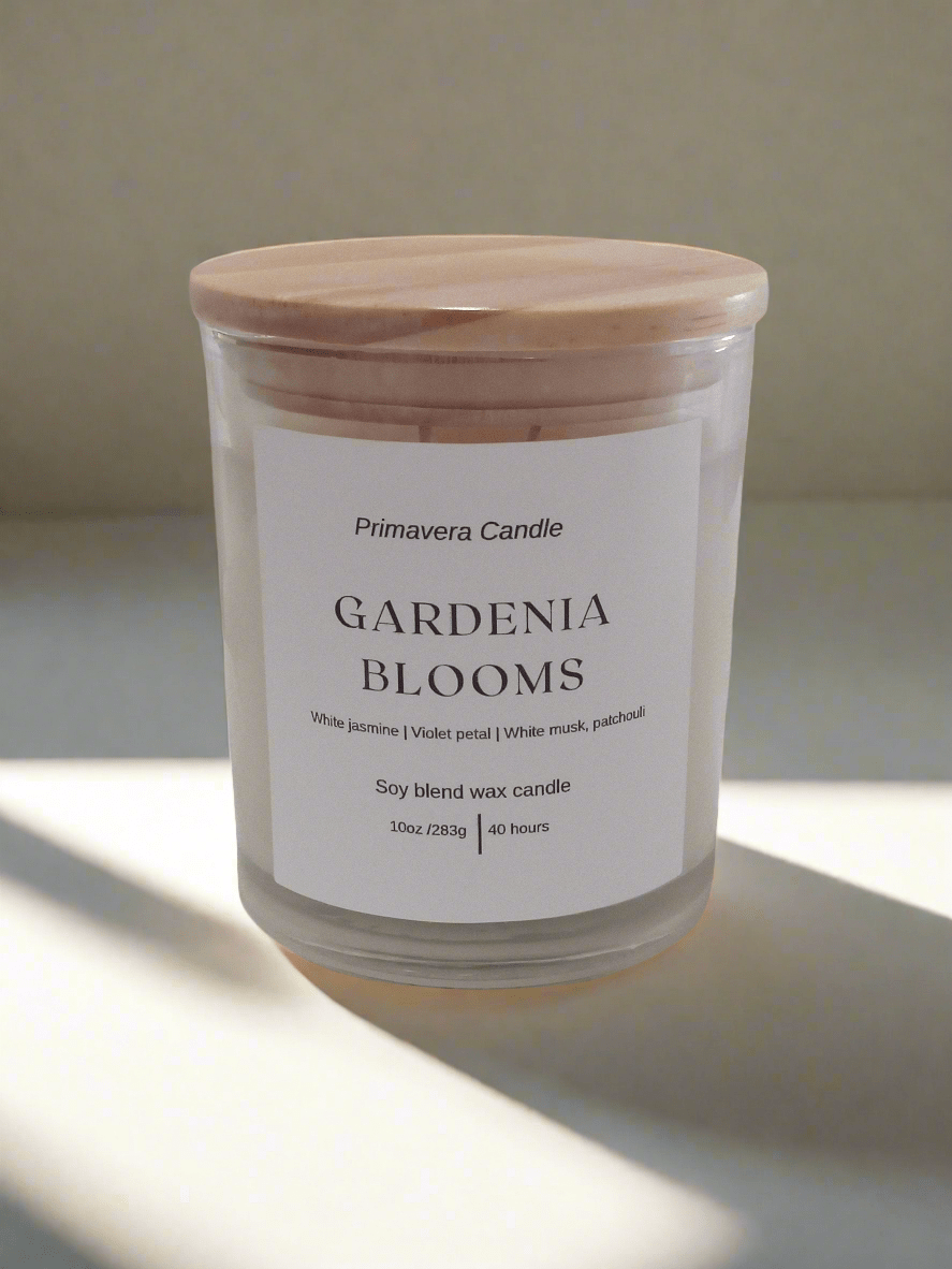 gardenia blooms candle at primavera candle