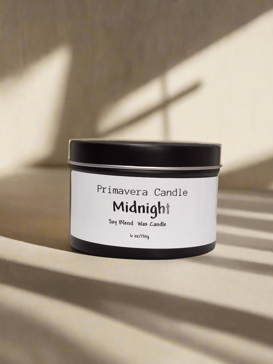 Midnight Candle | Black Amber Plum, Jasmine & Vanilla Woods Scent