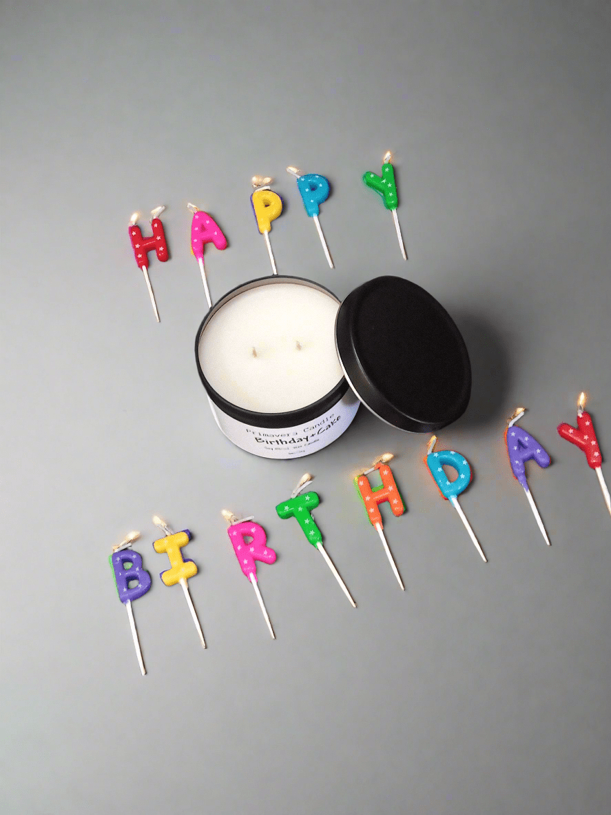 Birthday Cake Candle | Sugar, Buttercream & Vanilla Scented Candle