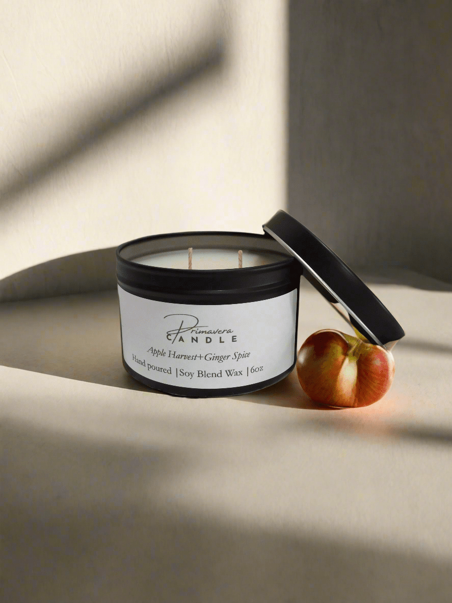 Apple Harvest and Ginger Spice candle by Primavera Candle for the autmn and fall season