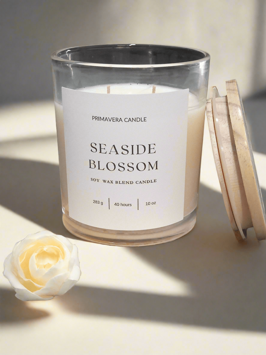 Seaside Blossom Candle | Orange, Lemon & Eucalyptus Scent