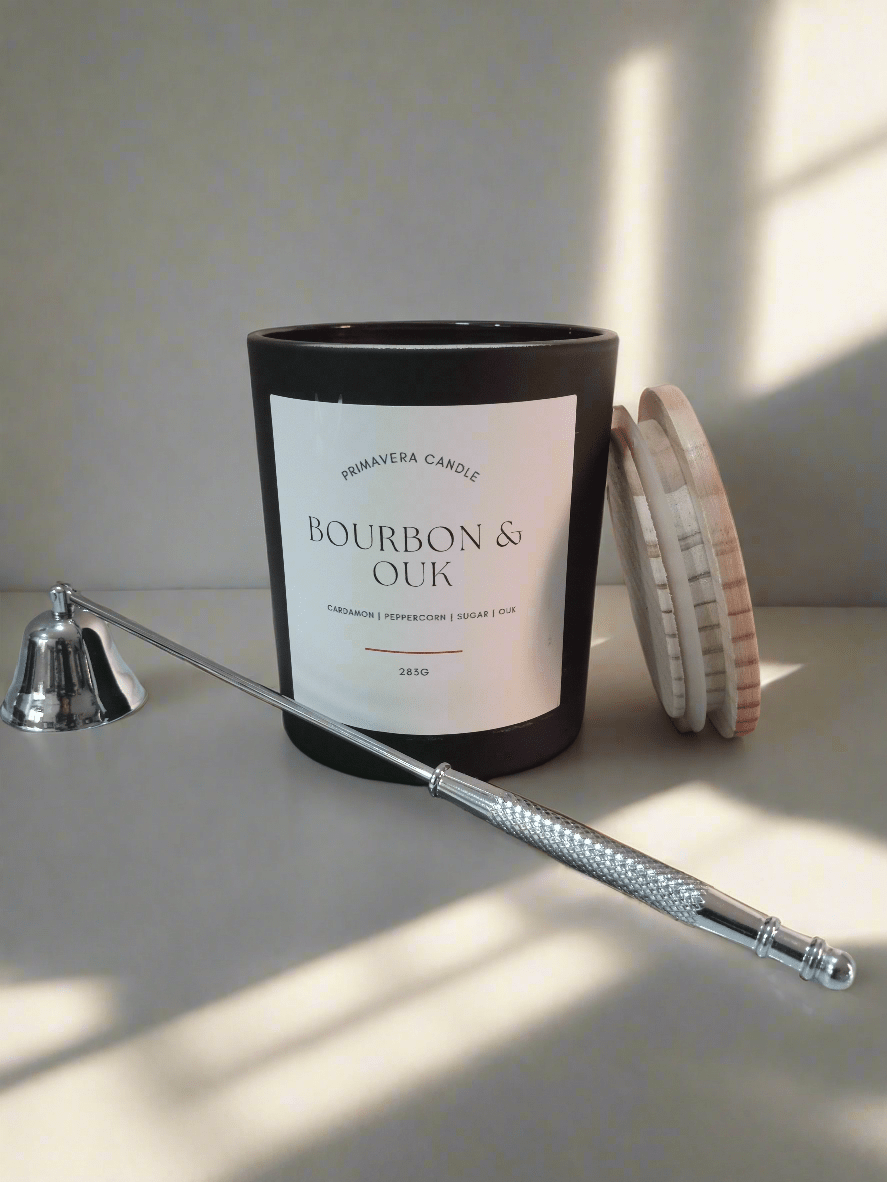 Bourbon Candle | Spicy Peppercorn, Butterscotch & Ouk Blend