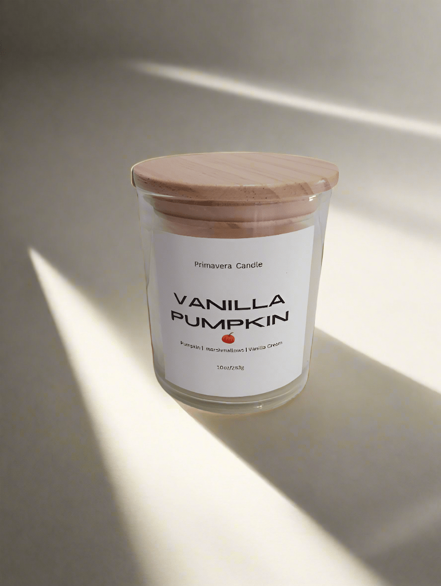 Vanilla Pumpkin Candle | Warm Vanilla, Pumpkin & Marshmallow Scent