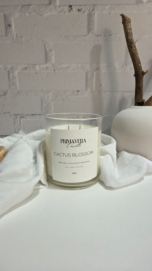 Cactus Blossom Candle | Green Cactus, Citrus & Coconut Scented Candle