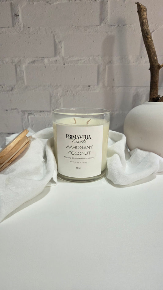 Mahogany Coconut Candle | Island Coconut, Mahogany & Vanilla Scent