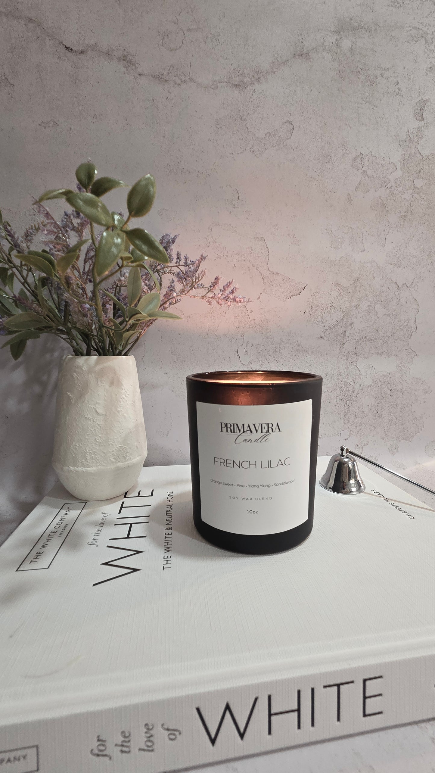 French Lilac Candle | Orange ,Pine, Ylang Ylang, Sandalwood