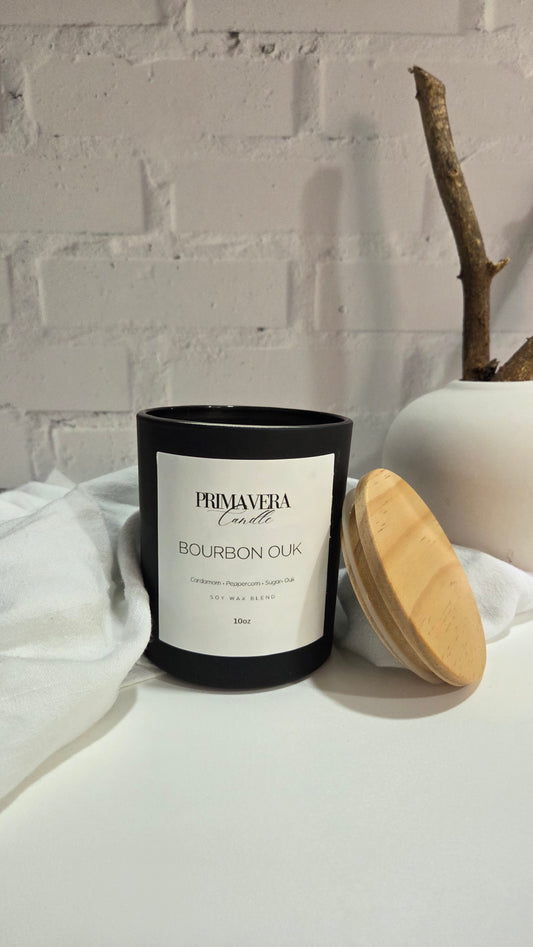 Bourbon Ouk Candle | Spicy Peppercorn, Butterscotch & Ouk Blend